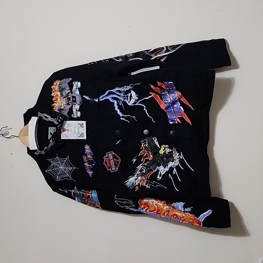 Maison Noir Graphic Denim Jacket